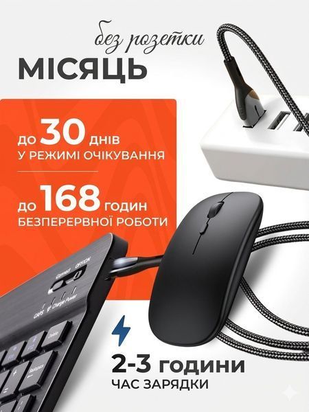 Клавіатура та миша &mdash; бездротові (Bluetooth) TAB-s10-Laptop фото